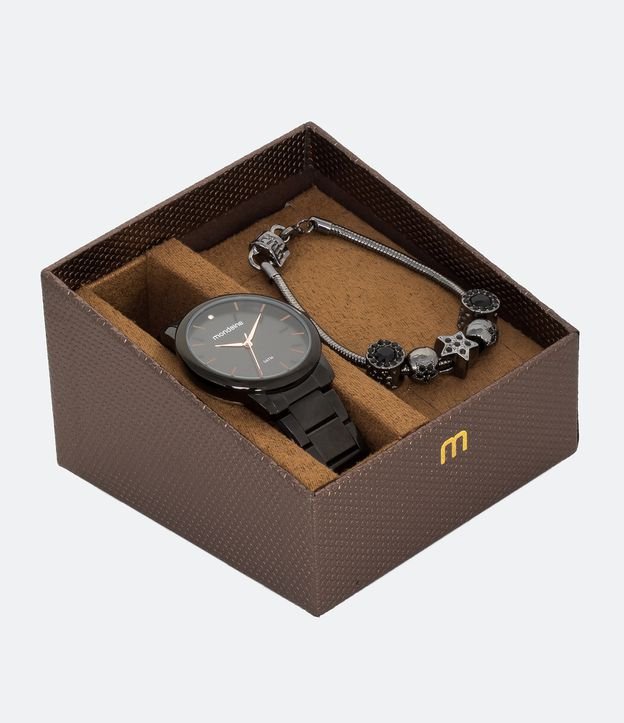 Kit Relógio Mondaine Feminino com Pulseira e Caixa em Aço 53616LPMVPE3K U 3
