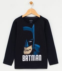 Camiseta Infantil com Estampa Batman - Tam 2 a 12