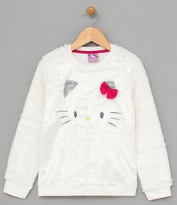 Blusão Infantil com Estampa Hello Kitty - Tam 1 a 6