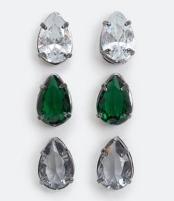 Kit Brinco Zircônia em Gota