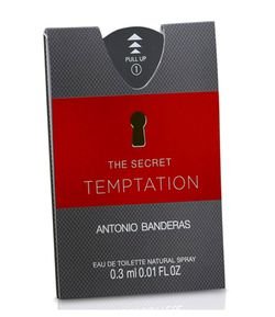 BRINDE AMOSTRA PERFUME ANTONIO BANDERAS THE SECRET TEMPTATION