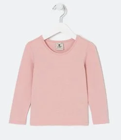 Blusa Infantil Básica em Cotton - Tam 1 a 5 anos
