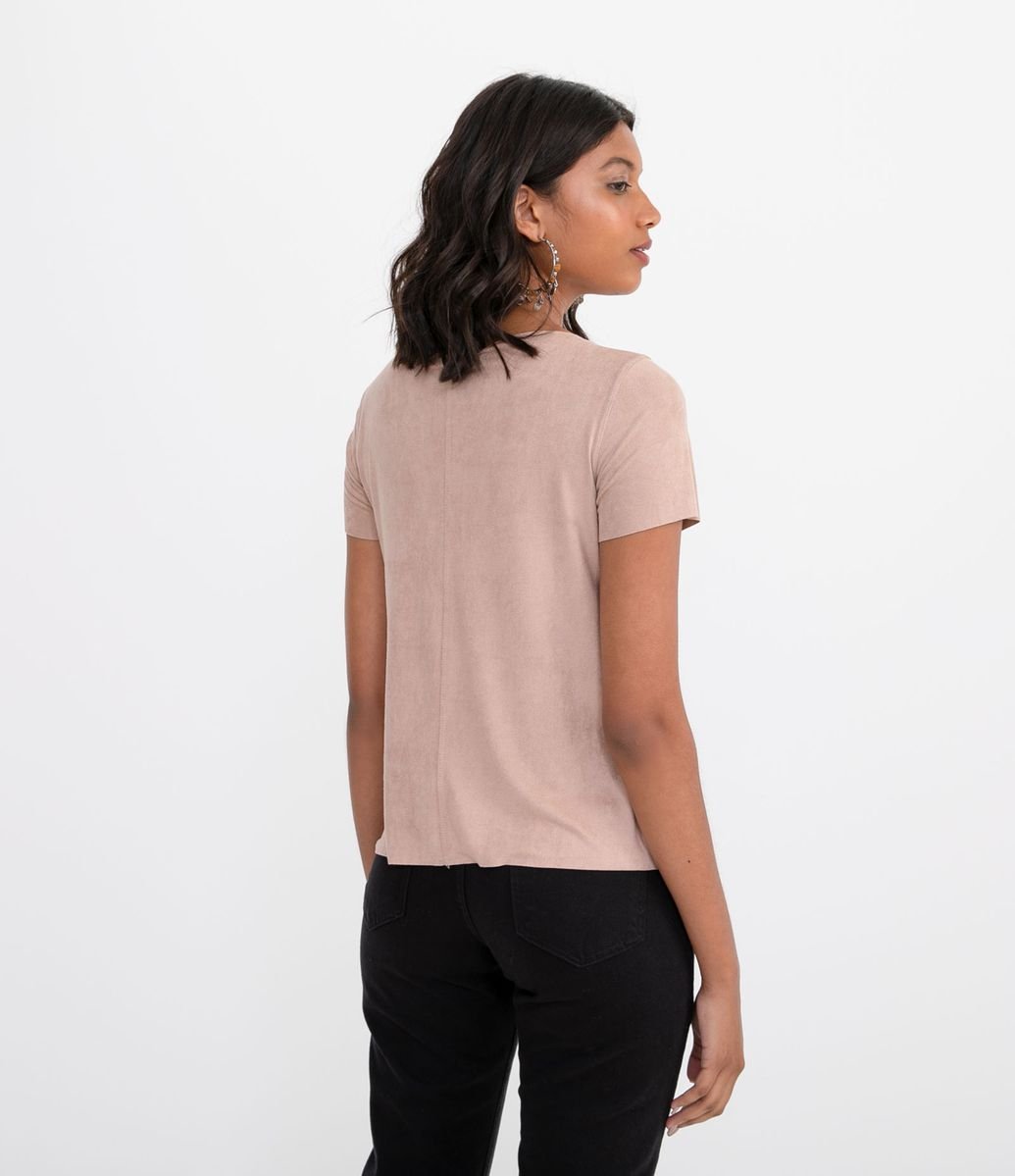 Blusa suede renner Outlet