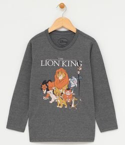 Camiseta Infantil Estampa Rei Leão - Tam 1 a 6 anos