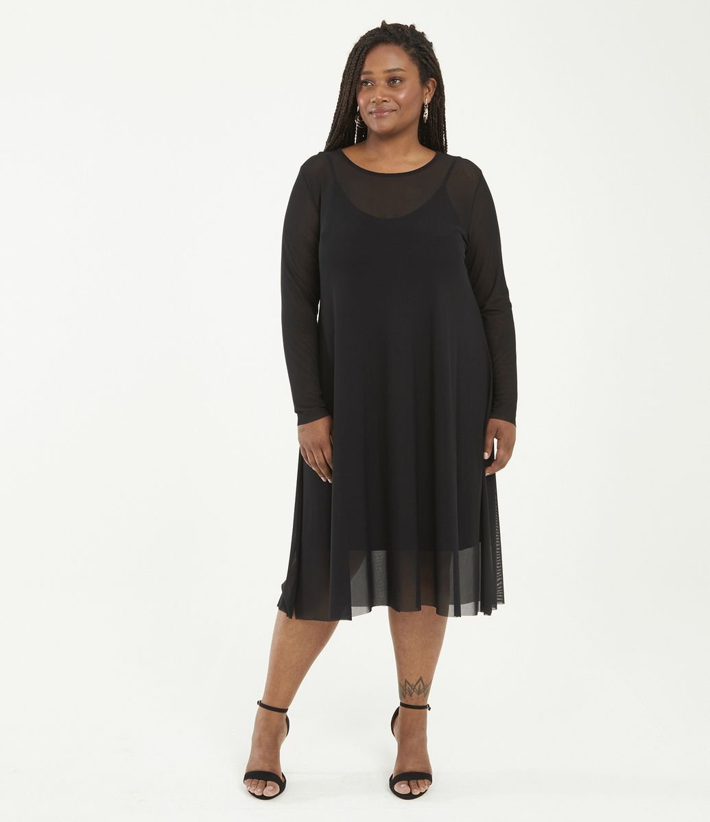 vestido plus size tule