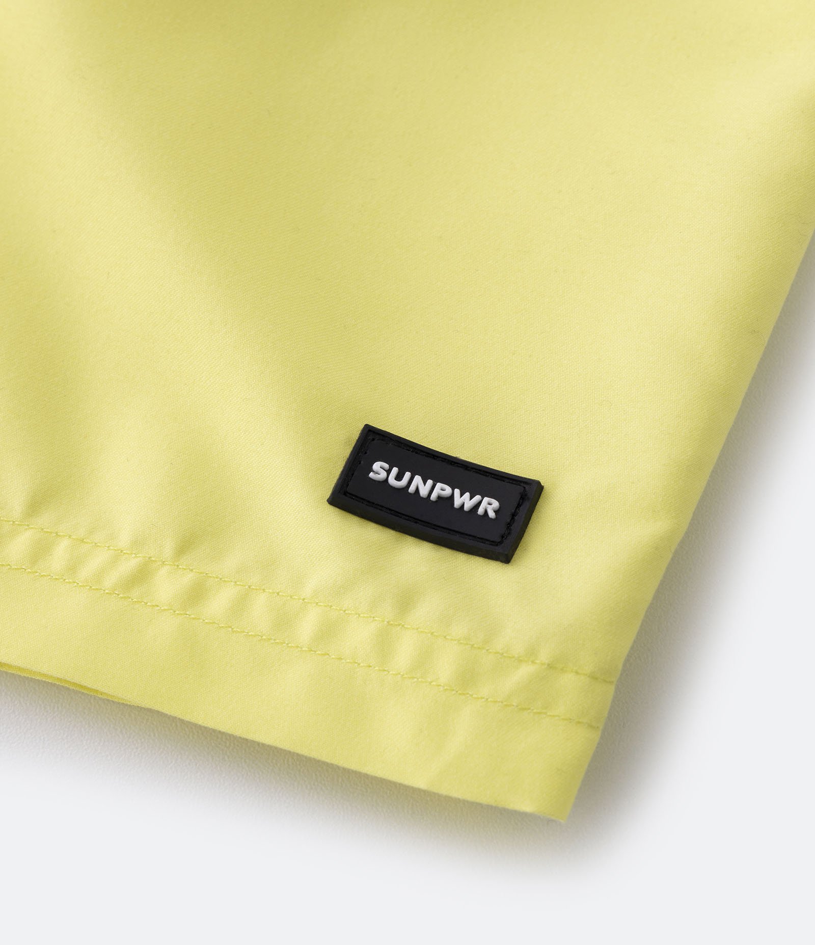 Bermuda de Banho Infantil com Etiqueta Emborrachada - Tam 5 a 14 anos Amarelo 4