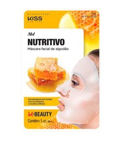 Máscara Facial de Algodão Mel Kiss