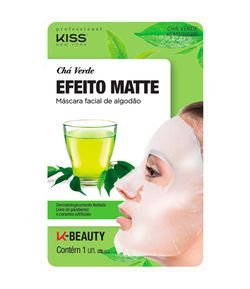 Máscara Facial de Algodão Chá Verde Kiss
