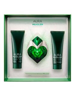 Kit Perfume Thierry Mugler Aura Eau de Parfum + Loção Corporal + Gel de Banho