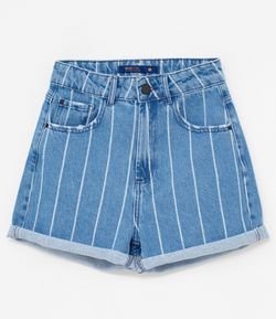 short jeans listrado