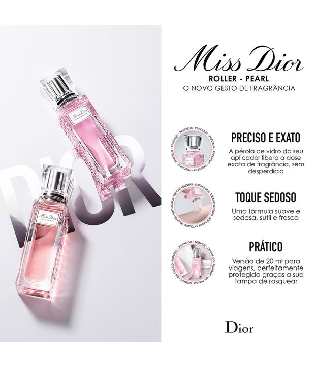 Perfume Roller Pearl Miss Dior Femenino Eau de Toilette 20ml 4
