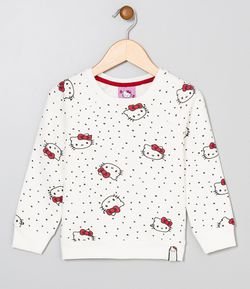Blusão Infantil Estampado Hello Kitty - Tam 1 a 8