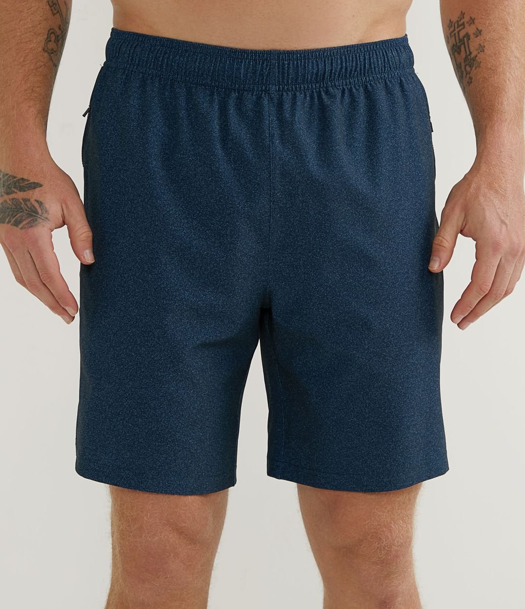 Bermuda Esportiva com Bolsos em Zíper Azul Renner