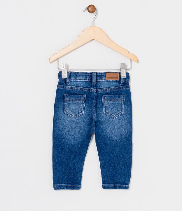 Calca Infantil em Jeans Skinny - Tam 0 a 18 meses Azul 2