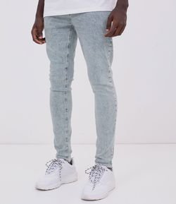 Calça Jeans Skinnt Marmorizada