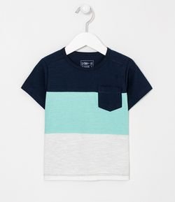 Camiseta Infantil com Bolso - Tam 1 a 4 anos