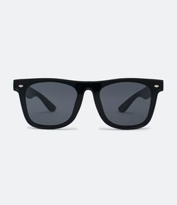 Óculos de Sol Masculino Quadrado com Lentes Inteira