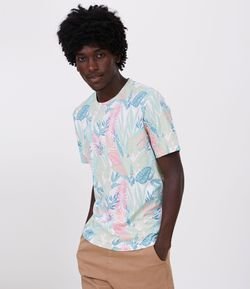 Camiseta Estampa Floral Pastel 