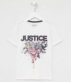 Camiseta Infantil Estampa Liga da Justiça - Tam 2 a 12