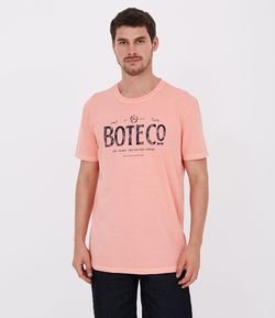 Camiseta Comfort Fit Estampa Lettering Boteco 