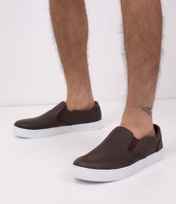 Tênis Masculino Slip On em Couro Viko - Renner