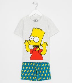 Pijama Infantil Estampa Barth Simpsons - Tam 2 a 14 anos