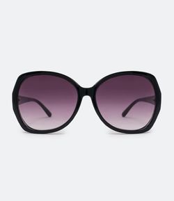Óculos de Sol Feminino Quadrado com Detalhe na Lateral 