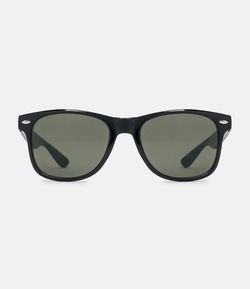 Óculos de Sol Masculino Quadrado em Policarbonato com Brilho