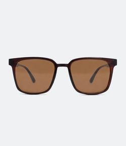 Óculos de Sol Masculino Quadrado com Lentes Fumê