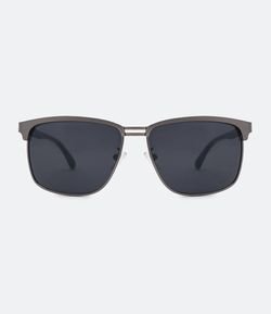 Óculos de Sol Masculino Quadrado com Lentes Fumê Escuro 