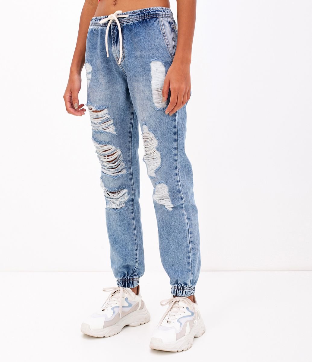 calça jogger jeans feminina renner