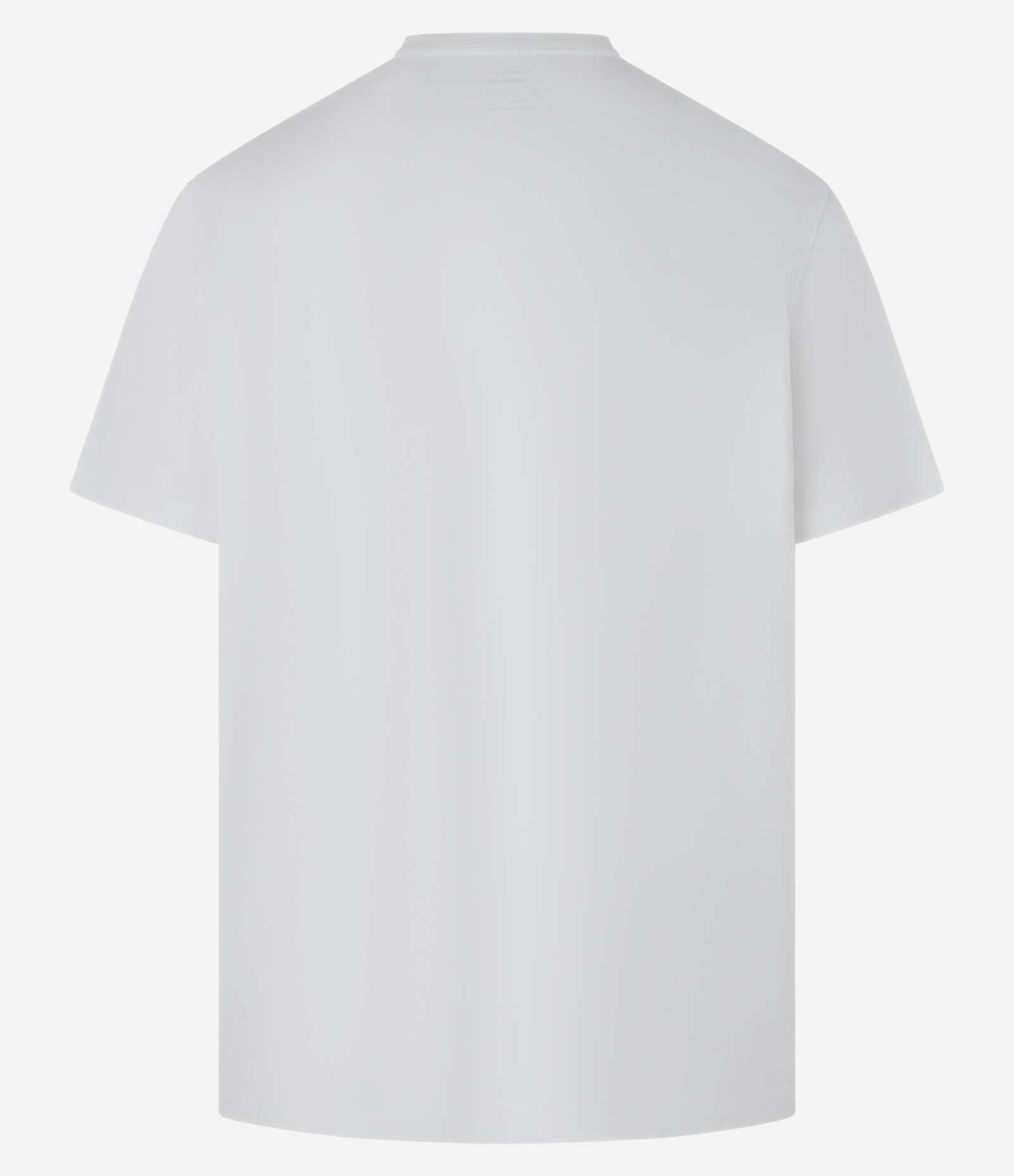 Camiseta Comfort Básica em Algodão Peruano Branco 6