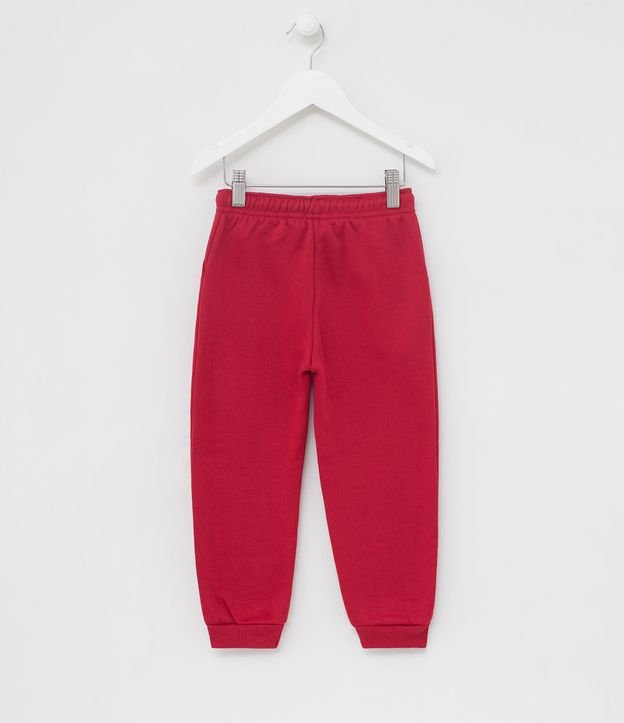 Pantalón Infantil Básico Liso con Ajuste - Talle 1 a 4 años  Rojo  2