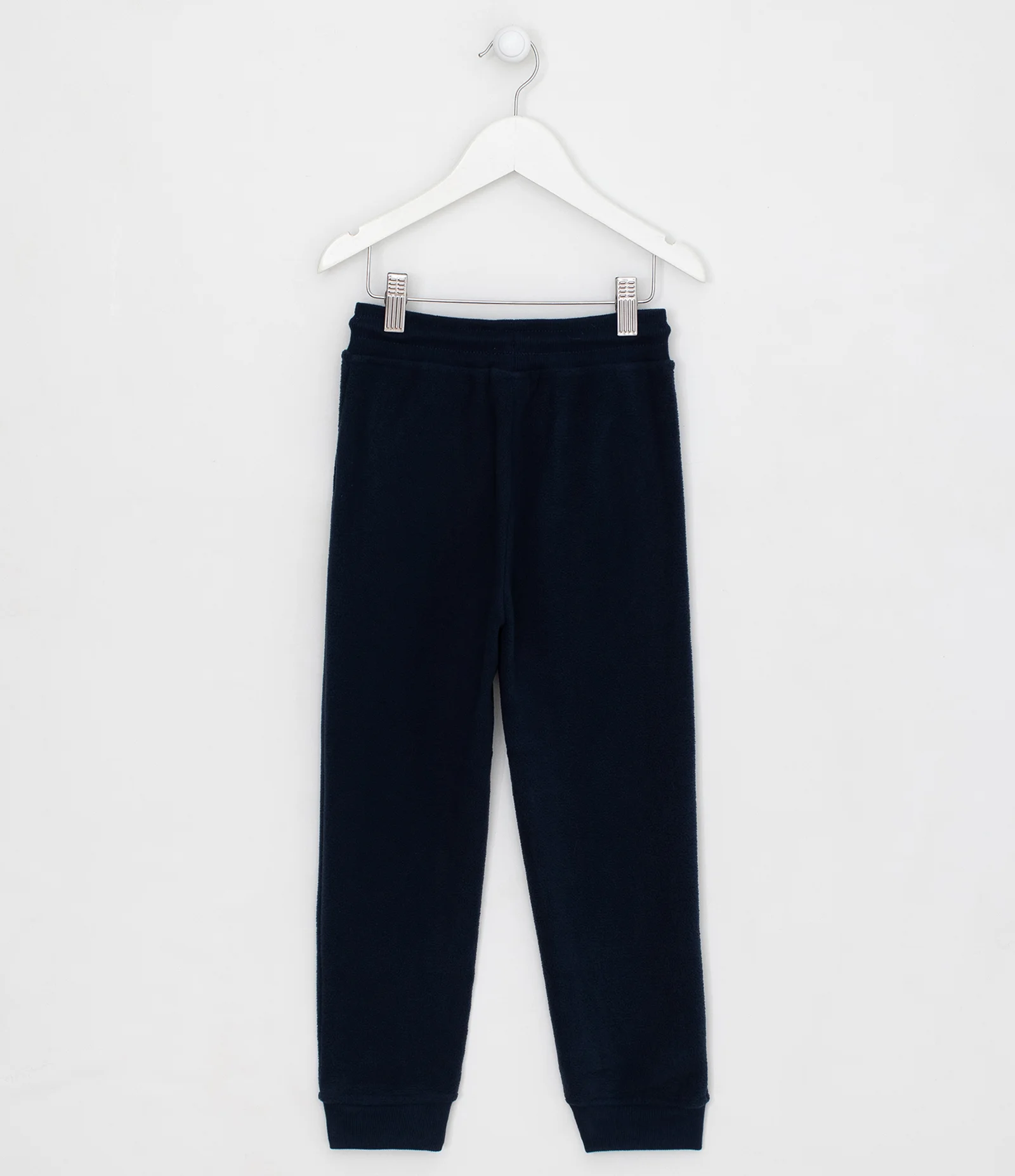 Calça Infantil Básica em Fleece - Tam 5 a 14 anos Azul Marinho 2