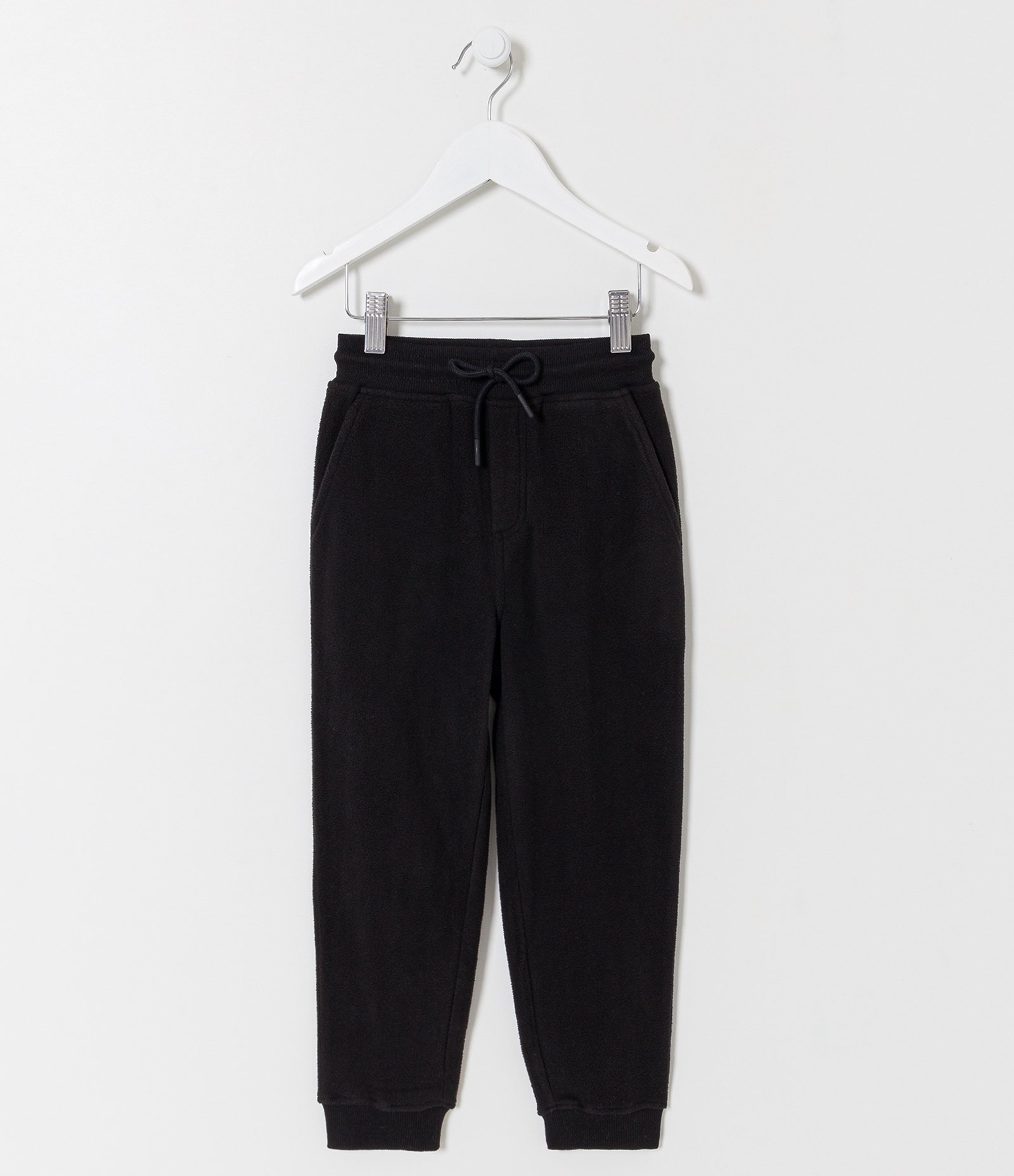 Calça Infantil Básica em Fleece - Tam 5 a 14 anos Preto 1
