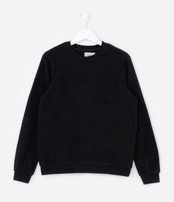 Casaco Fechado Infantil Básico em Fleece - Tam 5 a 14 anos