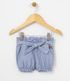 Imagem miniatura do produto Bermuda Infantil en Jean con Amarre - Talle 0 a 18 meses  Azul  1