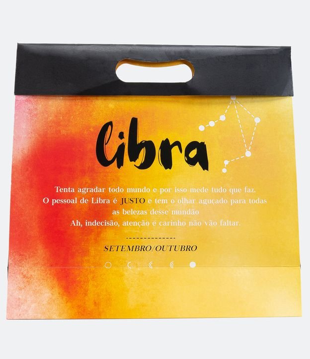 Embalagem de Presente Estampa Signo Libra