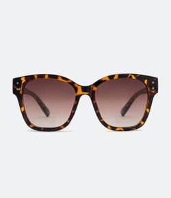 Óculos de Sol Feminino Quadrado Animal Print Tartaruga