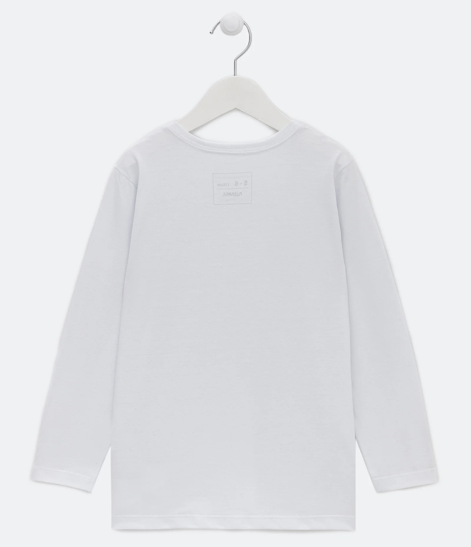 Camiseta Infantil Básica - Tam 5 a 14 anos Branco 2