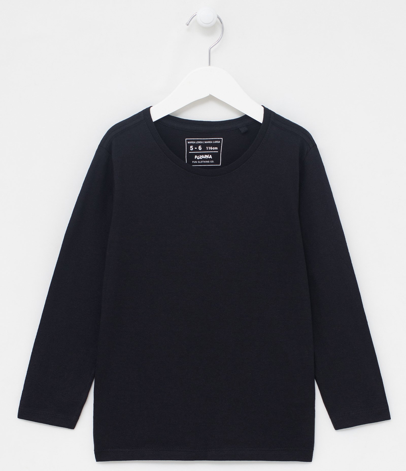 Camiseta Infantil Básica - Tam 5 a 14 anos Preto 1