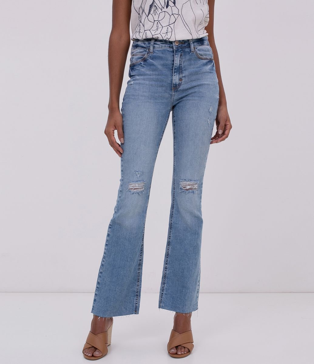 calça boot cut renner