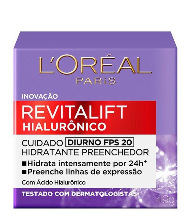 Creme Facial Anti-idade L'Oréal Paris Revitalift Hialurônico Diurno FPS 20, 49g 50ml 3