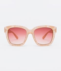 Óculos de Sol Feminino Quadrado em Madrepérola