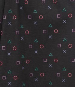 Pijama Infantil Estampa Playstation - Tam 5 a 14 anos - Renner