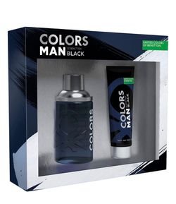 Kit Perfume Benetton Colors Man Black + Gel de Banho