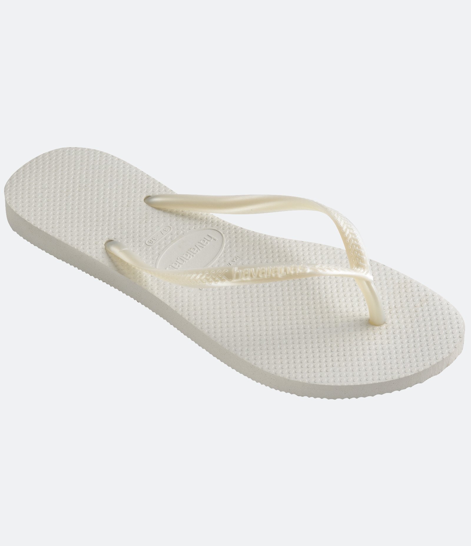 Chinelo Slim com Tira Metalizada Havaianas Branco 3