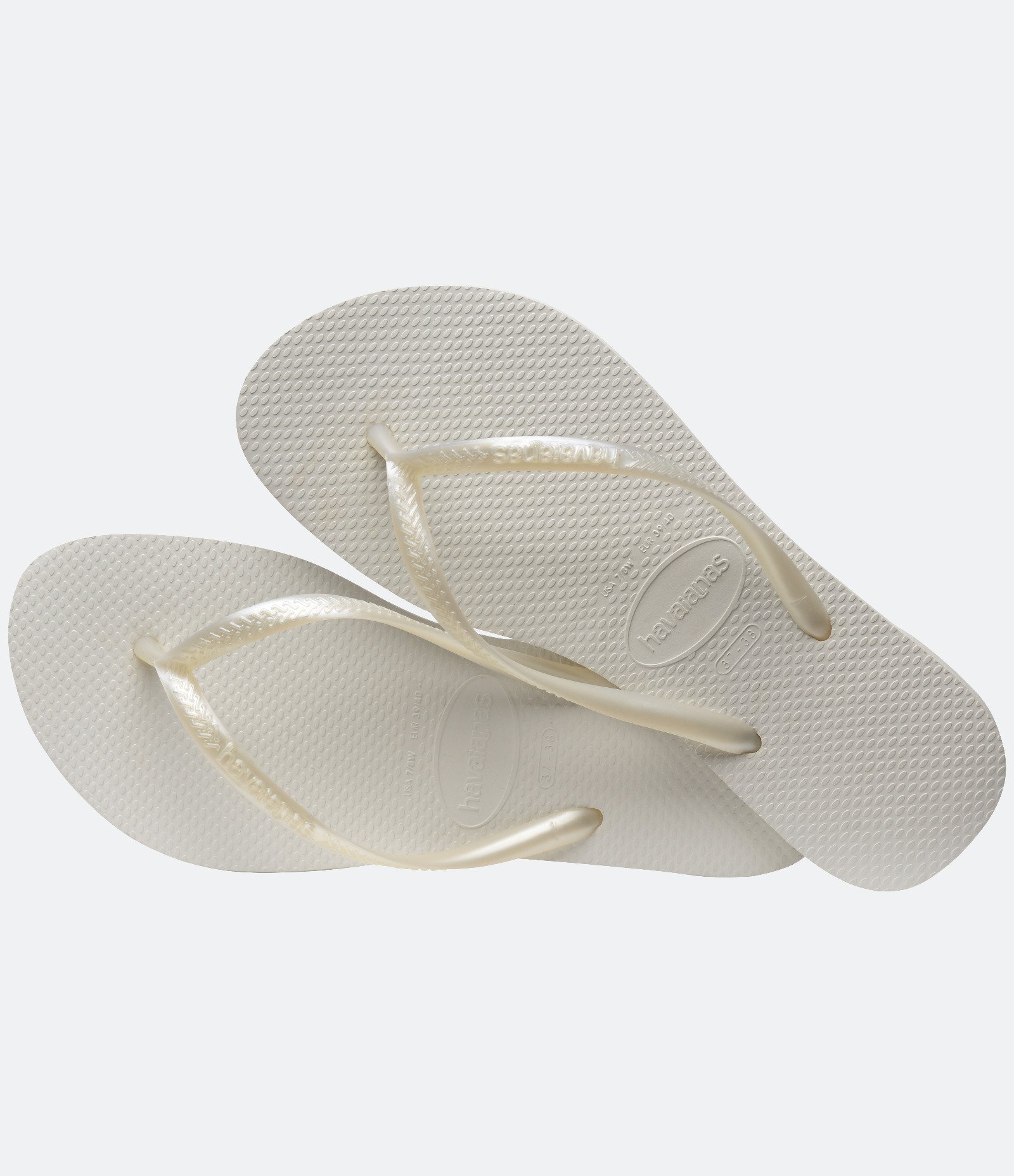 Chinelo Slim com Tira Metalizada Havaianas Branco 5