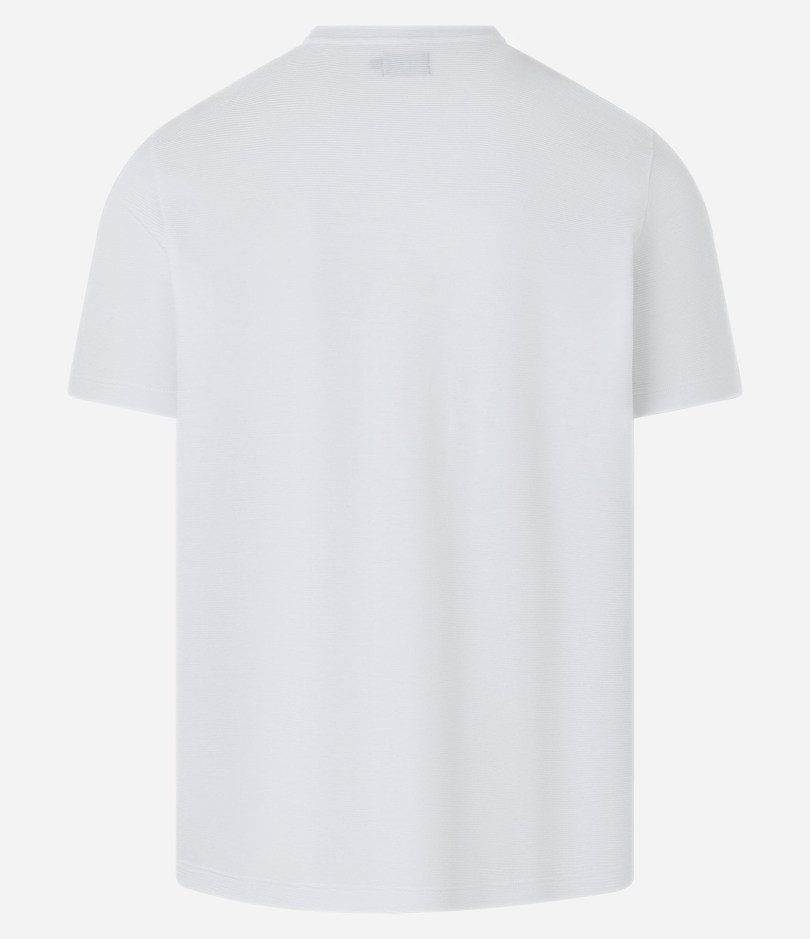 Camiseta Slim em Algodão Peruano com Textura Canelada Off White 11