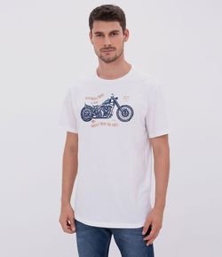 Camiseta Comfort Fit Estampa Moto Four Wheels